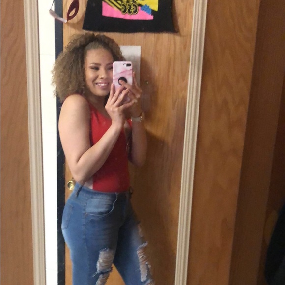 Red body suit - Picture 5 of 5